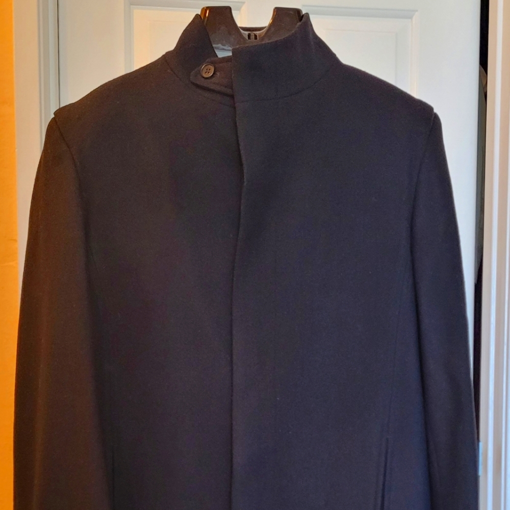Zara Men Wool Black Long Coat